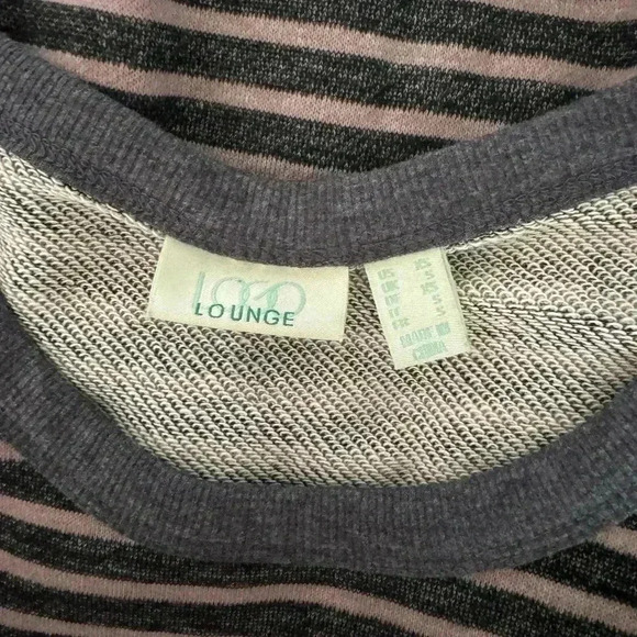 LOGO Lounge by Lori Goldstein French Terry Striped Tank w/ Rib Details - Picture 7 of 9